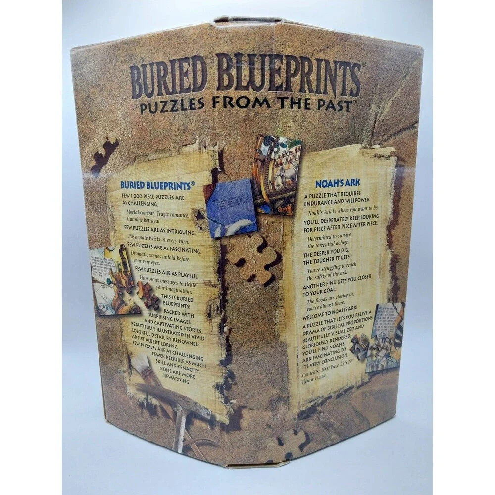 BePuzzled Buried Blueprint Puzzles From the Past Noah's Ark 1000 Piece